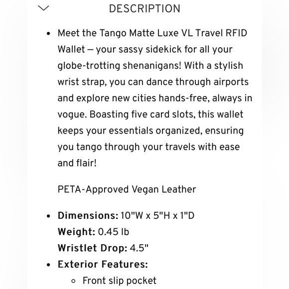 LUG TANGO MATTE LUXE VL, blue moon, NWT - Picture 5 of 8